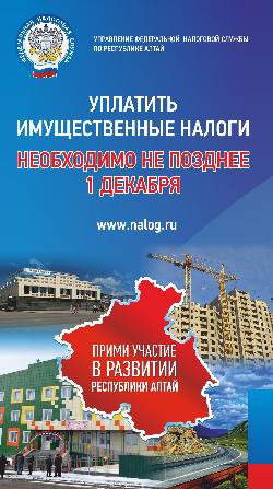 Уплатить имущественные налоги необходимо не позднее 1 декабря